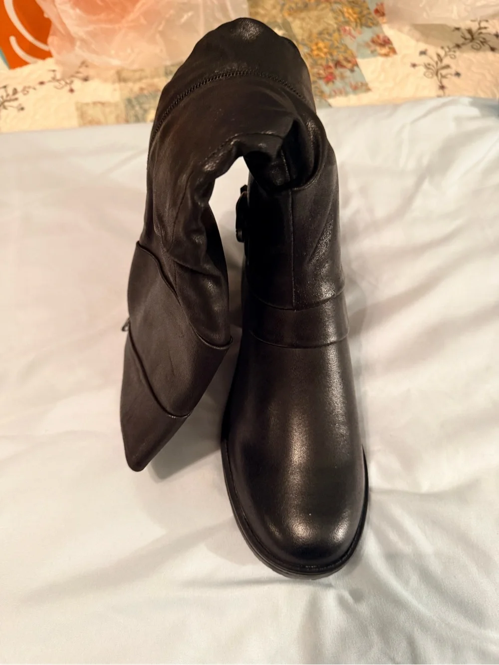 Baretraps Onika Black Wide Calf Knee-High Boots – Size 6.5